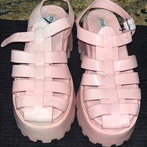 Steve Madden designer inspired sandals. Barely worn.